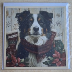 Karte Weihnachts Hund 15