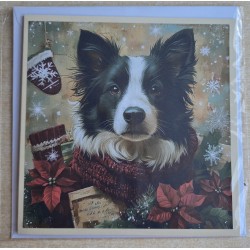 Karte Weihnachts Hund 16