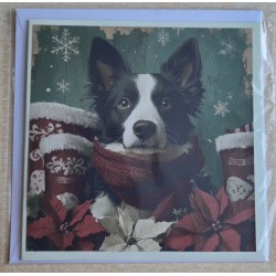 Karte Weihnachts Hund 18