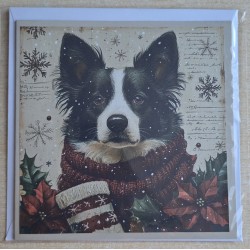 Karte Weihnachts Hund 20