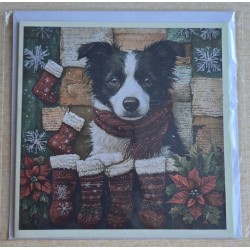 Karte Weihnachts Hund 21
