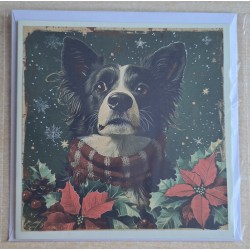 Karte Weihnachts Hund 22
