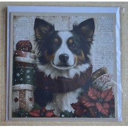 Karte Weihnachts Hund 23