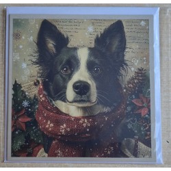 Karte Weihnachts Hund 27