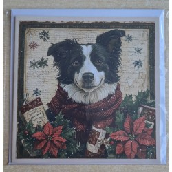 Karte Weihnachts Hund 28
