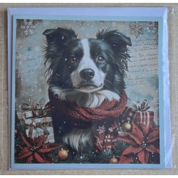Karte Weihnachts Hund 29
