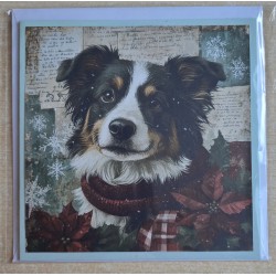 Karte Weihnachts Hund 36