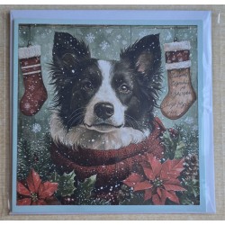 Karte Weihnachts Hund 30