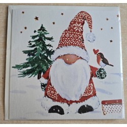 Karte Wichtel/Vogel/Tannenbaum