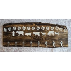 Schlüsselgarderobe geflammt...