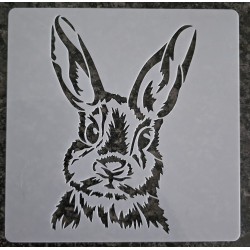 Schablone Kaninchen Kopf