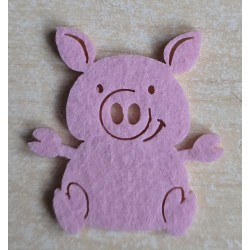 Filz Schweinchen klein/flach