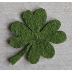 Filz Kleeblatt klein/flach