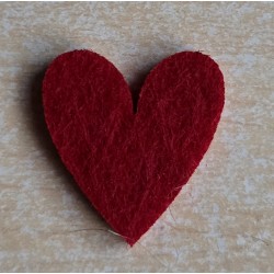 Filz Herz flach