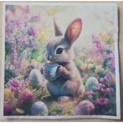 Serviette Kaninchen mit...
