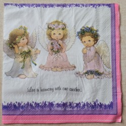 Serviette Drei Engel...