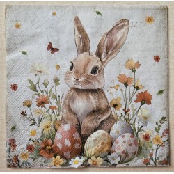 Serviette Kaninchen mit...