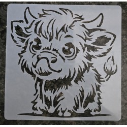 Schablone Hochlandrind/Zunge