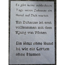 Schablone " Es gibt keine...