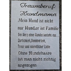 Schablone " Traumberuf:...