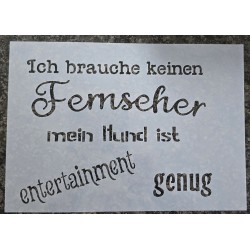 Schablone " Ich brauche...