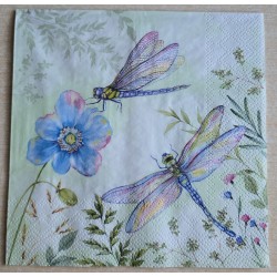 Serviette Zwei Libellen
