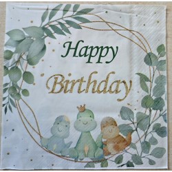 Serviette Dinosaurier/Happy...