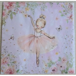 Serviette Ballerina rosa
