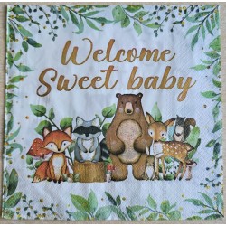 Serviette Tiere /Welcome...