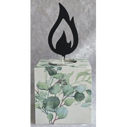 Teelicht mit Metall Flamme...