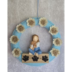 Tür/Wanddeko Ring Frau mit...