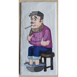 Taschentuch Mann mit Fieber