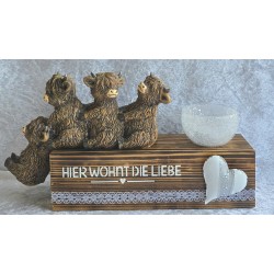 Teelicht Balken Vier...