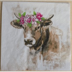 Serviette Kuh mit...