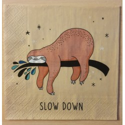 Servietten Slow Down