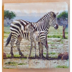 Servietten Zebras