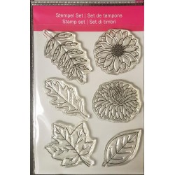 Clear-Stamps Blumen/Blätter