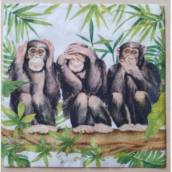 Servietten Schimpansen
