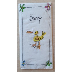 Taschentücher Sorry