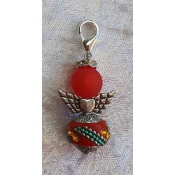 Kashmiriperlen Engel rot