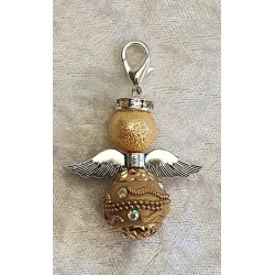 Kashmiriperlen Engel beige