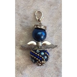 Kashmiriperlen Engel blau