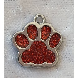 Anhänger Pfote rot