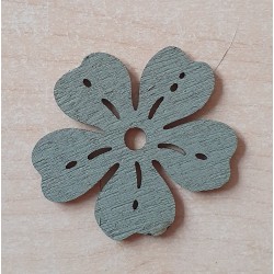 Holz Blume salbeigrün