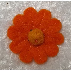 Filz Blume orange