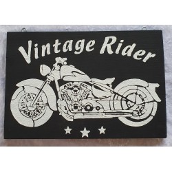Schild Vintage Rider