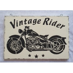 Schild Vintage Rider
