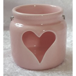 Keramik Laterne rosa