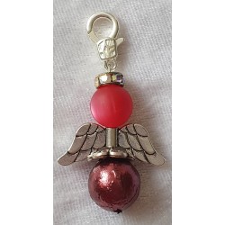 Perlen-Engel bordeaux