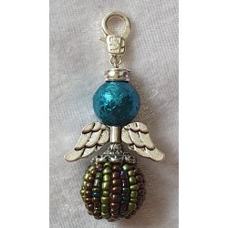 Perlen-Engel türkis/grün